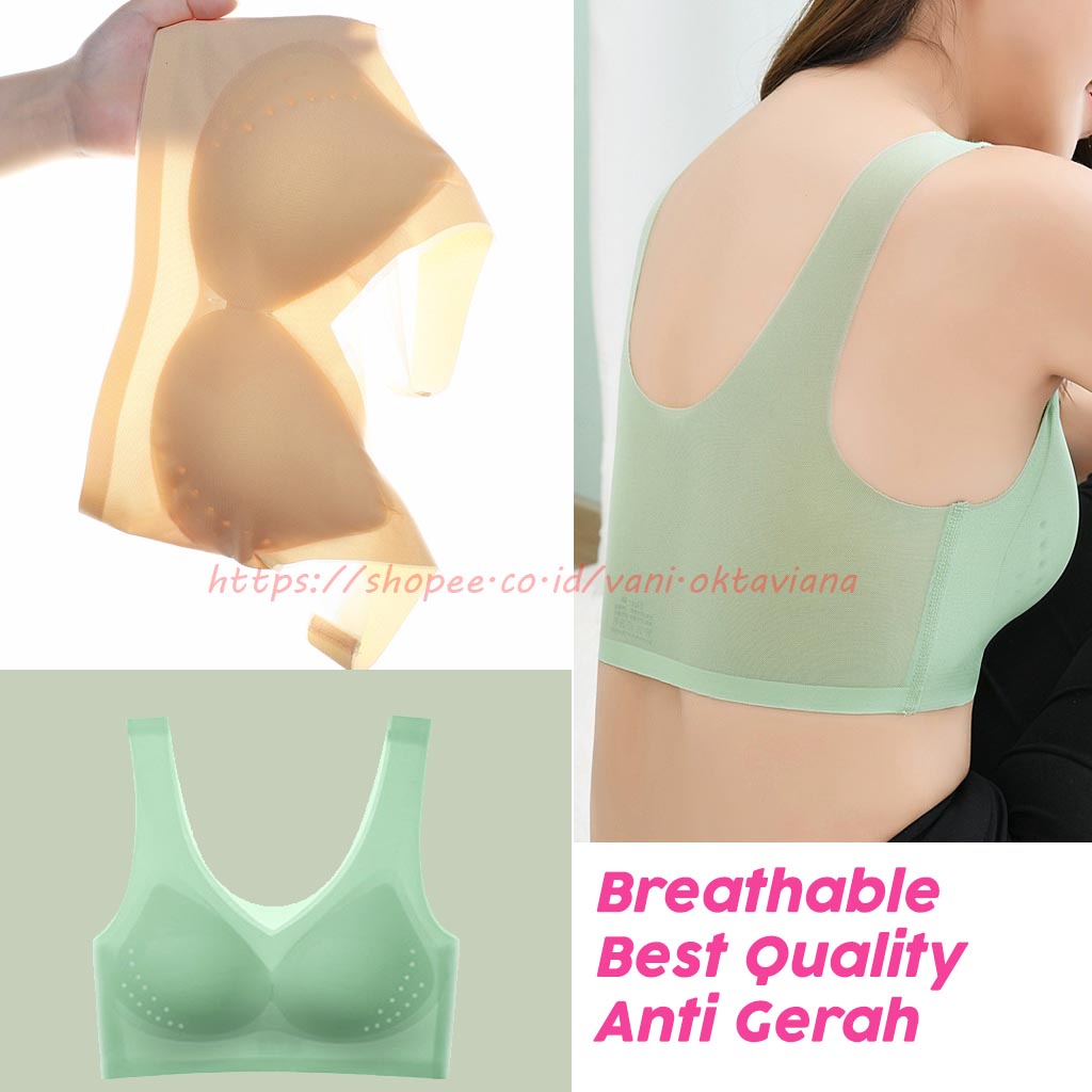 BH Wanita Bra JUMBO Big Size BH Wanita Jumbo Bra Sport Jumbo Bra Tanpa Kawat Bra Seamless BH Ice Silk BH Zero Feel