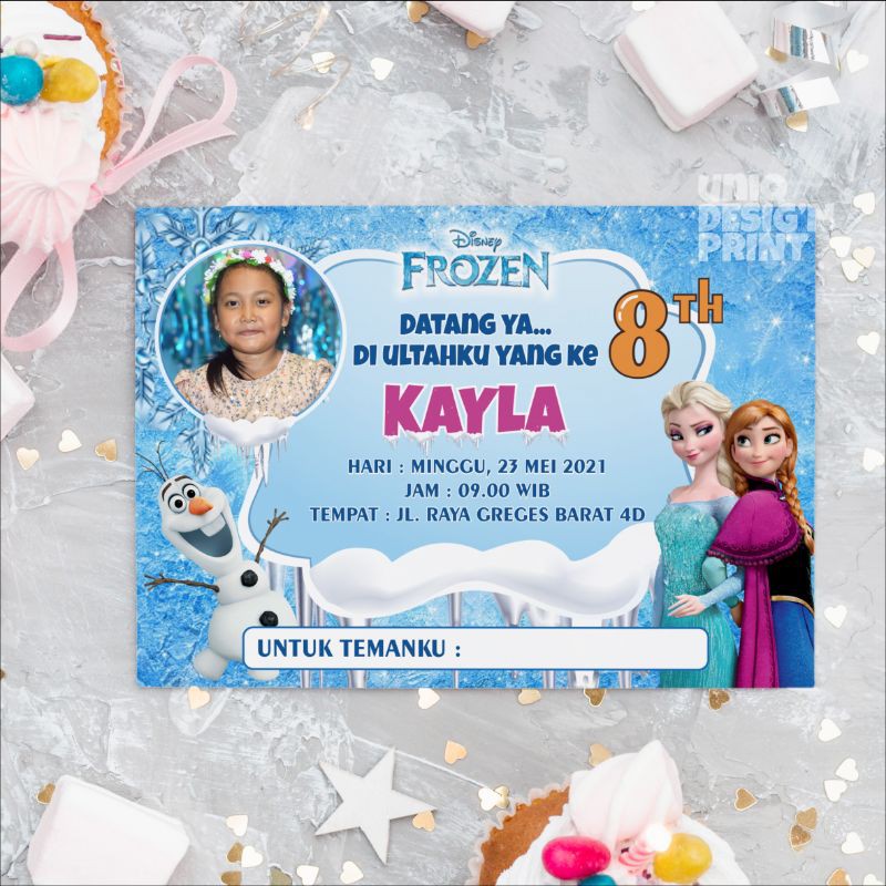 Undangan Ulang Tahun Anak Karakter Kartun [GRATIS DESAIN]