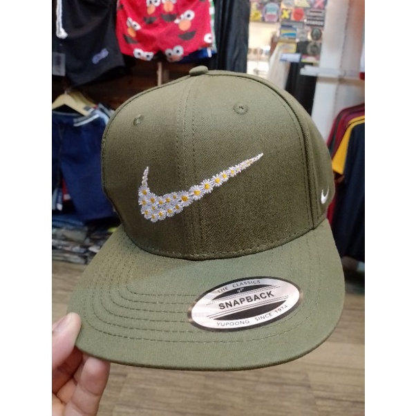 topi snapback Nike logo bunga import full tag