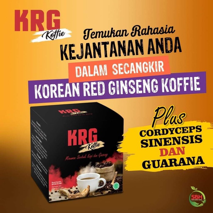 Kopi Stamina Korean Red Ginseng KRG KOFFIE coffe asli vitalitas pria