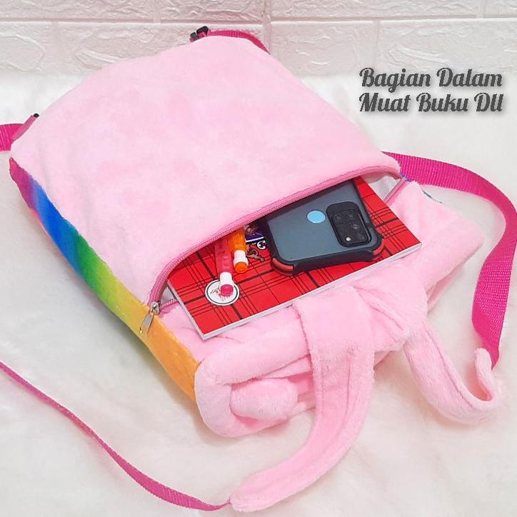 Siap Kirim.. Tas Ransel Boneka Boba Printing 30cm Tas Ransel Anak