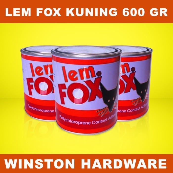 

LEM KUNING SERBAGUNA FOX KALENG 600 GR winston surabaya