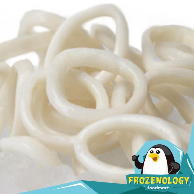 

TERLARIS! Cumi Kupas Bersih Ring Bukan Tube / Squid Calamari Segar Beku Frozen