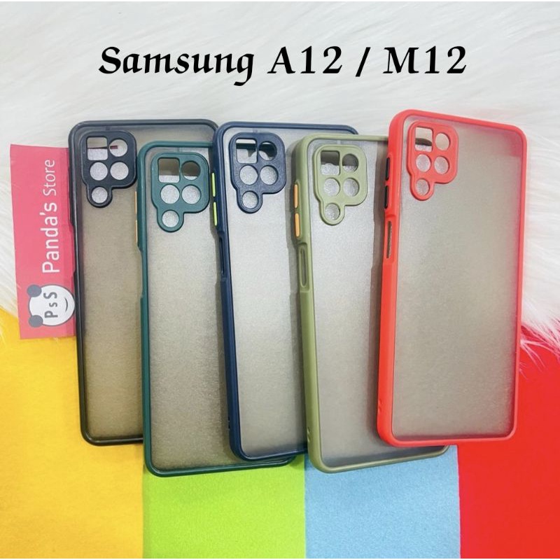 Case Samsung A12 , M12 My choice Original + Ring Kamera / Pelindung Kamera (PsS)