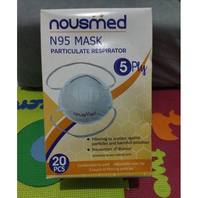 PROMO MASKER MEDIS N95 NOUSMED (5PLY) - ISI 20 PCS