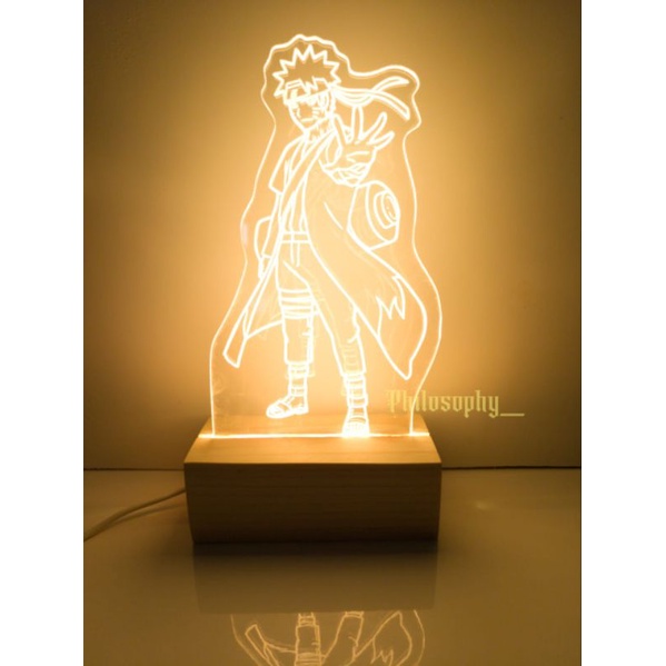 Lampu hias acrylic NARUTO / acrylic lamp / lampu led acrylic / lampu hias / gift / kado special