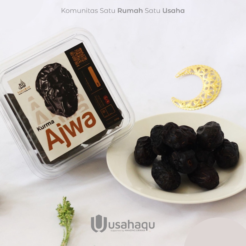 

Kurma Premium Ajwa Sahabah | 250 gram - 500 gram