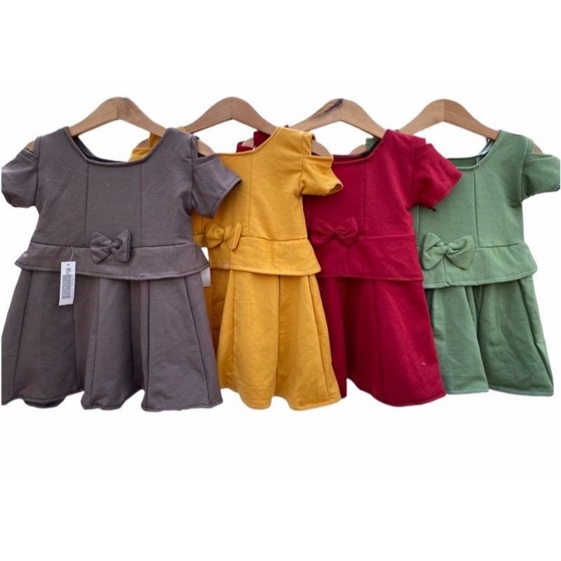 Dress Sabrina Anak Simple