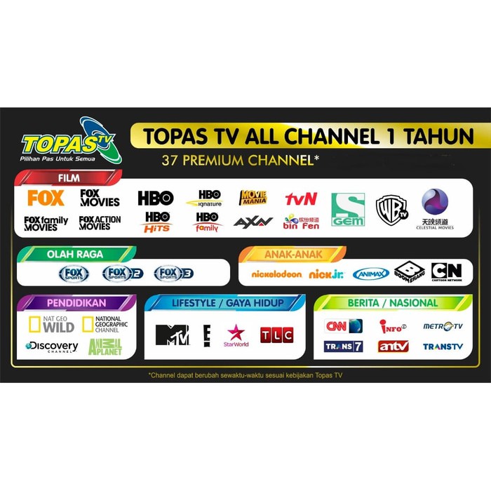Promo RECEIVER TOPAS TV ALL CHANNEL 1 TAHUN TANAKA Murah