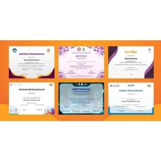 

PRINT SERTIFIKAT / CETAK PIAGAM PENGHARGAAN 1 SISI ATAU 2 SISI