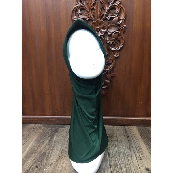 Hijab Sport Linear. Bergo Pendek, Bergo Sekolah-ijo botol