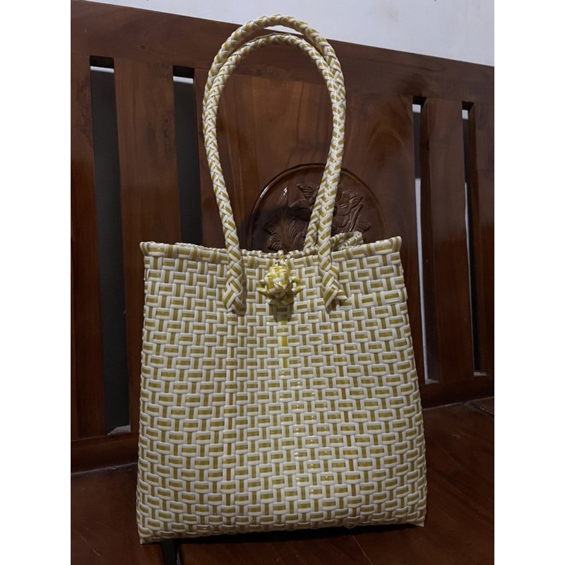 Tas Jali Fashion 2021 Tas Wanita Warna Putih Kuning