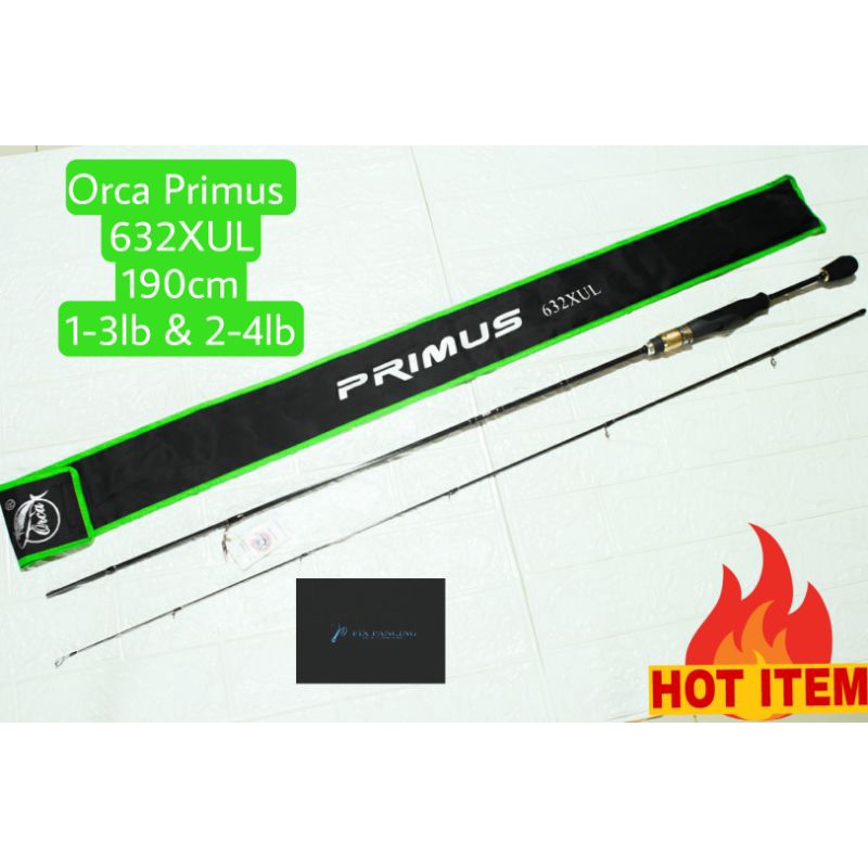 Joran Casting ultralight Orca Primus 632UL 632XUL Carbon Fuji TERLARIS