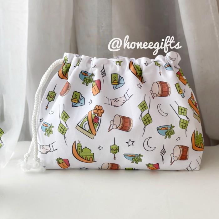 

Pouch lebaran eid mubarak al fitri ramadhan hampers kantong hijab lucu Best Seller