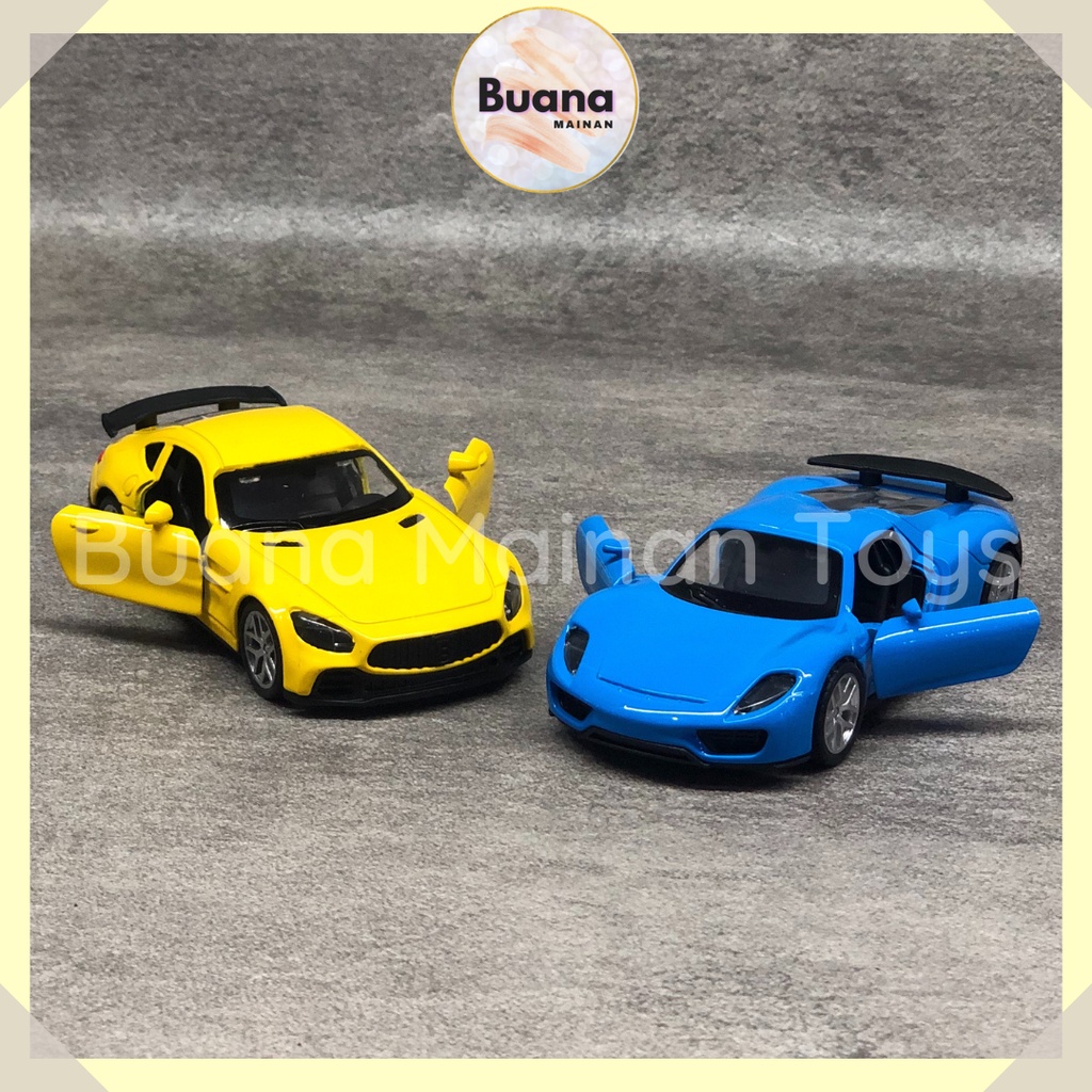 DIECAST MODEL SPORT CAR MAINAN ANAK COWO CEWE MINIATUR MOBIL DIE CAST MOBILAN BALAP RACING 6533