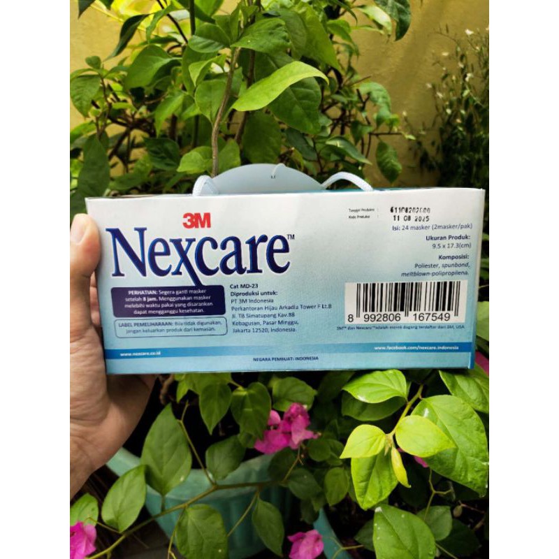 Masker 3M 3 ply Nexcare 1 boks isi 24 pcs Murah