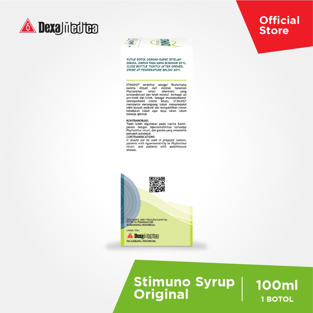 Stimuno Sirup Original 100ml Herbal untuk Imun Tubuh