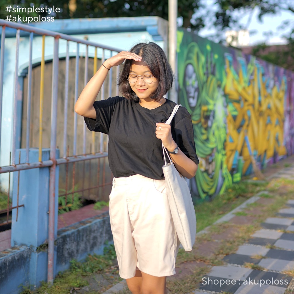 kaos polos wanita | baju polos wanita | baju kaos wanita | kaos hitam polos