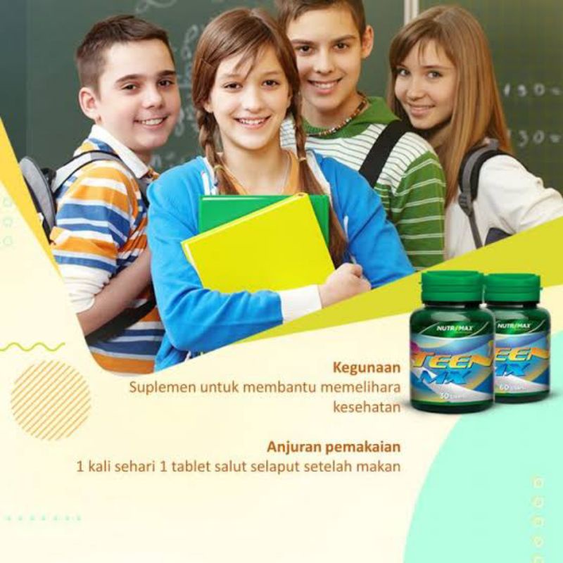 NUTRIMAX TEEN MX VITAMIN OBAT PENINGGI PENAMBAH TINGGI DAYA TAHAN