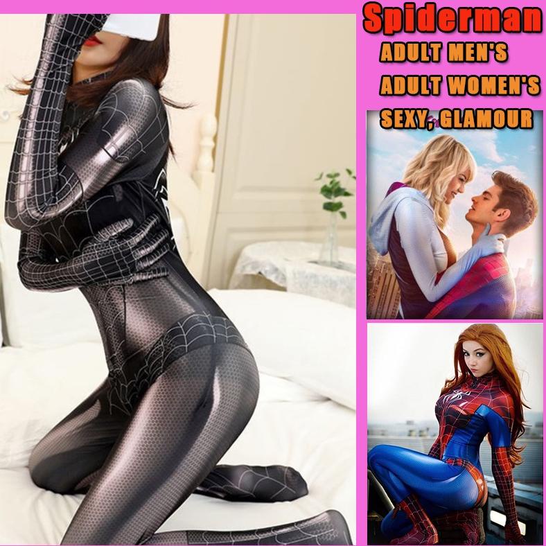 Terlaris Spiderman Lingerie Wanita Kostum Dva Women Cosplay Dva Suit