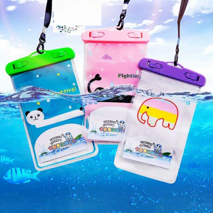 SARUNG HP ANTI AIR WATERPROOF CASE HANDPHONE MOTIF LUCU AKSESORIS GADGET A1