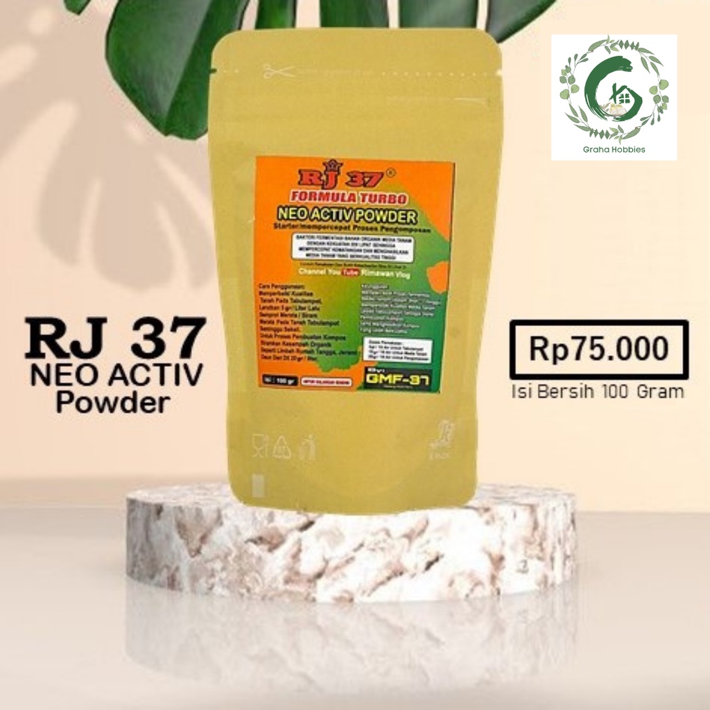 RJ 37 Neo Activ Powder 100 Gram - Formula Turbo Fermentasi 3 Hari