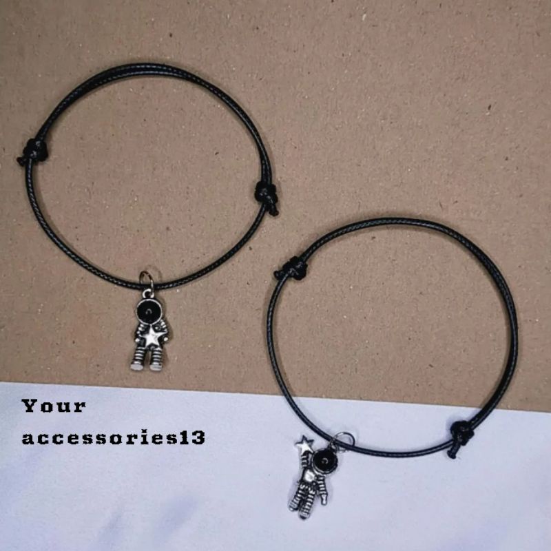 Gelang couple motif Astronot