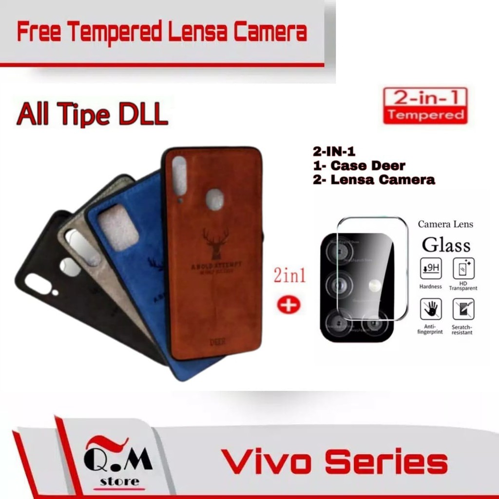 Case Deer Vivo Y51 / V20 / V20SE / Vivo X50 / X50 Pro / Vivo S1 Pro / V15 Pro / Vivo V19 / V17 / Y12 / Y15 / Y17 / Y30 / Y50