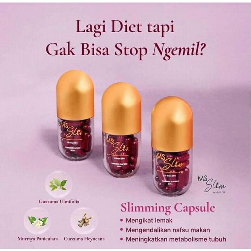 Slimming Capsule Ms glow 100%ori