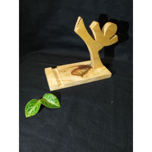 stand hp kayu/ dudukan hp kayu