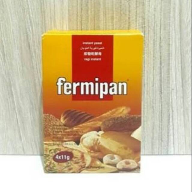 

FERMIPAN SACHET 4 X 11 GRAM (BOX) RAGI INSTANT YEAST / RAGI BOX KEMASAN SACHET