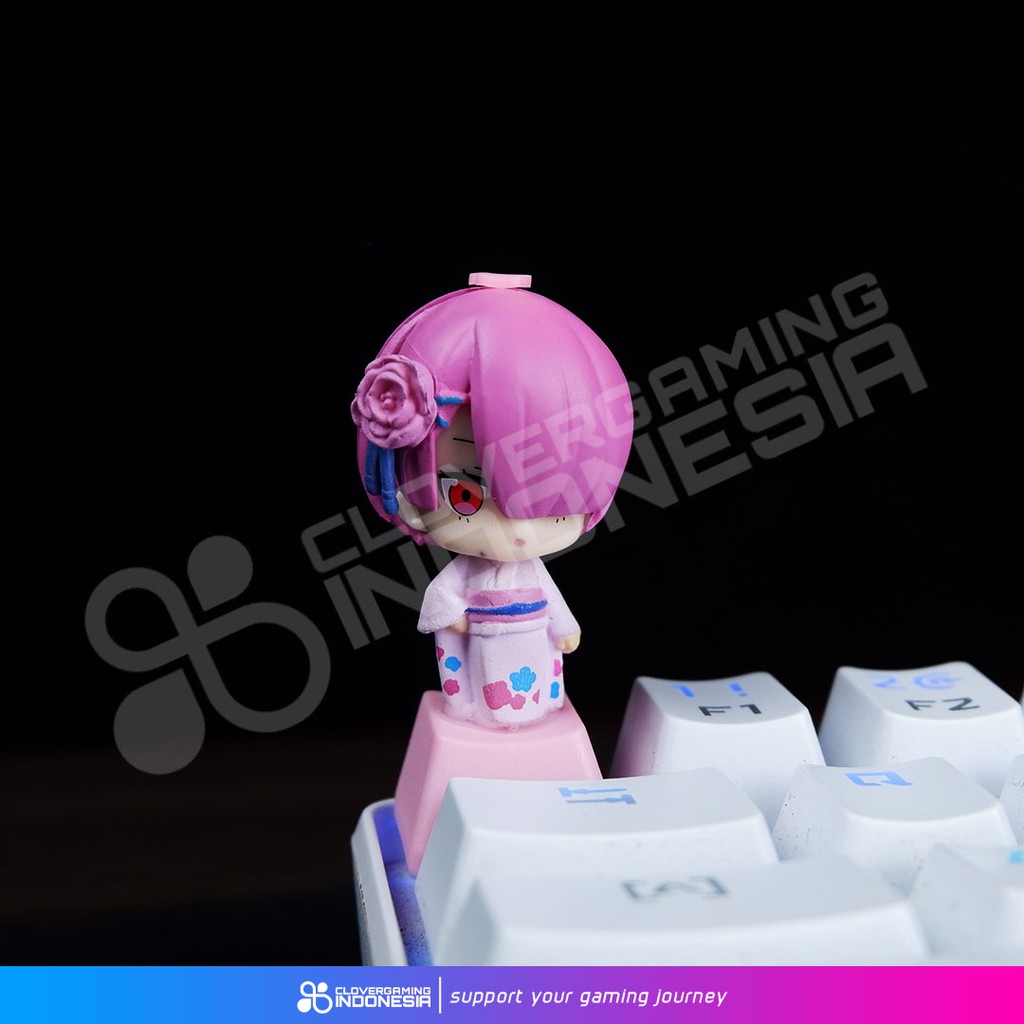 Keycaps Re:Zero Ram Rem Emilia - Re Zero Mechanical Keyboard