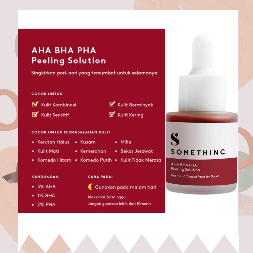 SOMETHINC AHA BHA PHA Peeling Solution - Peeling Serum 20ml Mengangkat Sel Kulit Mati