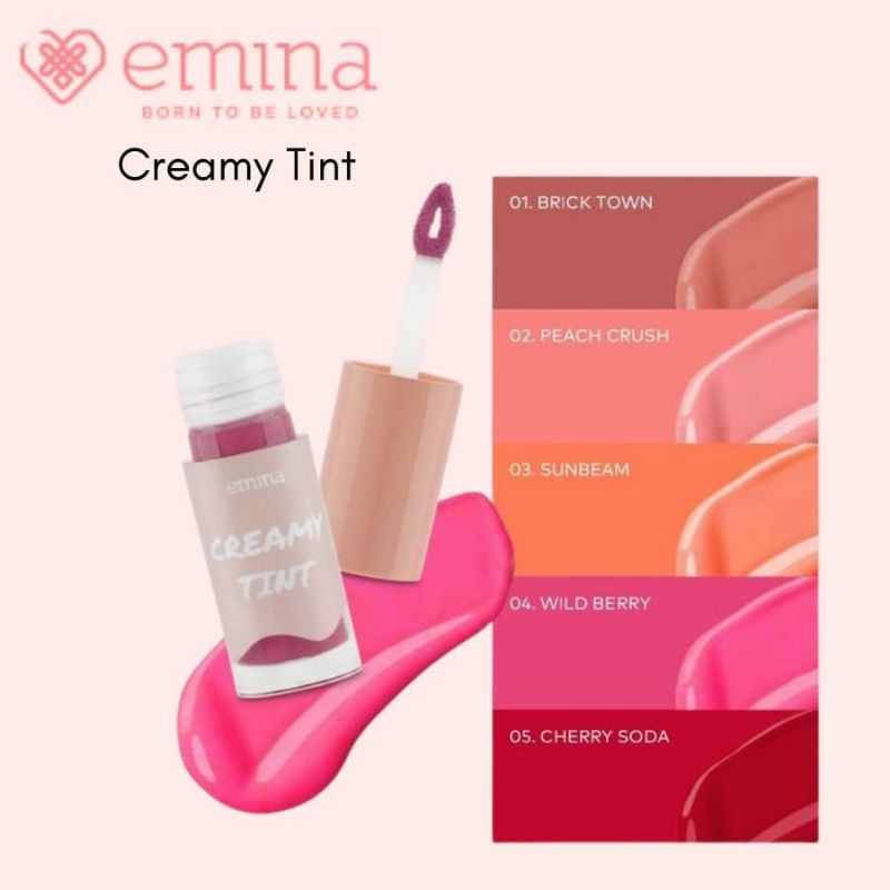 EMINA Creamy Tint ~ Liptint Creamy Emina Original 100%