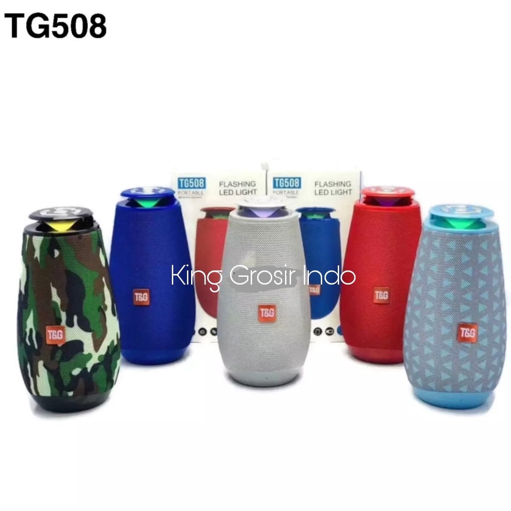 Speaker Bluetooth TG508 Portable Wireless Speaker TG 508 LED