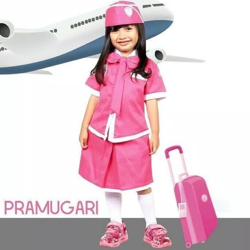 baju profesi pramugari / baju profesi anak / baju pramugari anak