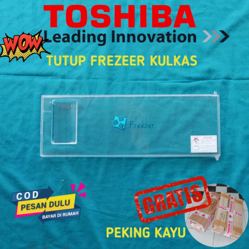 TUTUP FREEZER KULKAS TOSHIBA GLACIO DIAMETER 42,5 X 15 CM STOCK TERBATAS