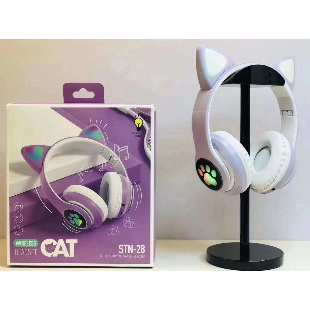 Cat Ear Headphone STN-28 Wireless Bluetooth LED light