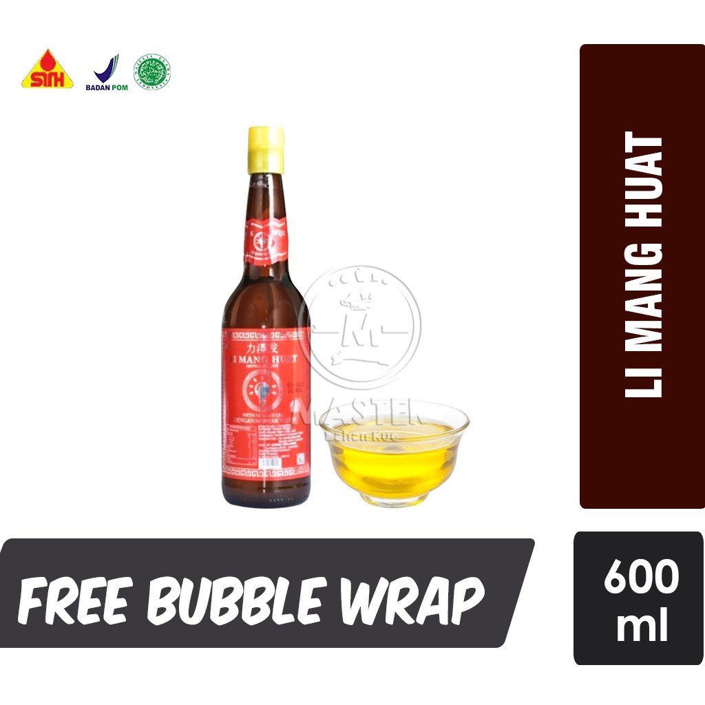 

Minyak Wijen LI MANG HUAT / Sesame Oil Sin Tai Hing [ Botol Kaca 600ml ]