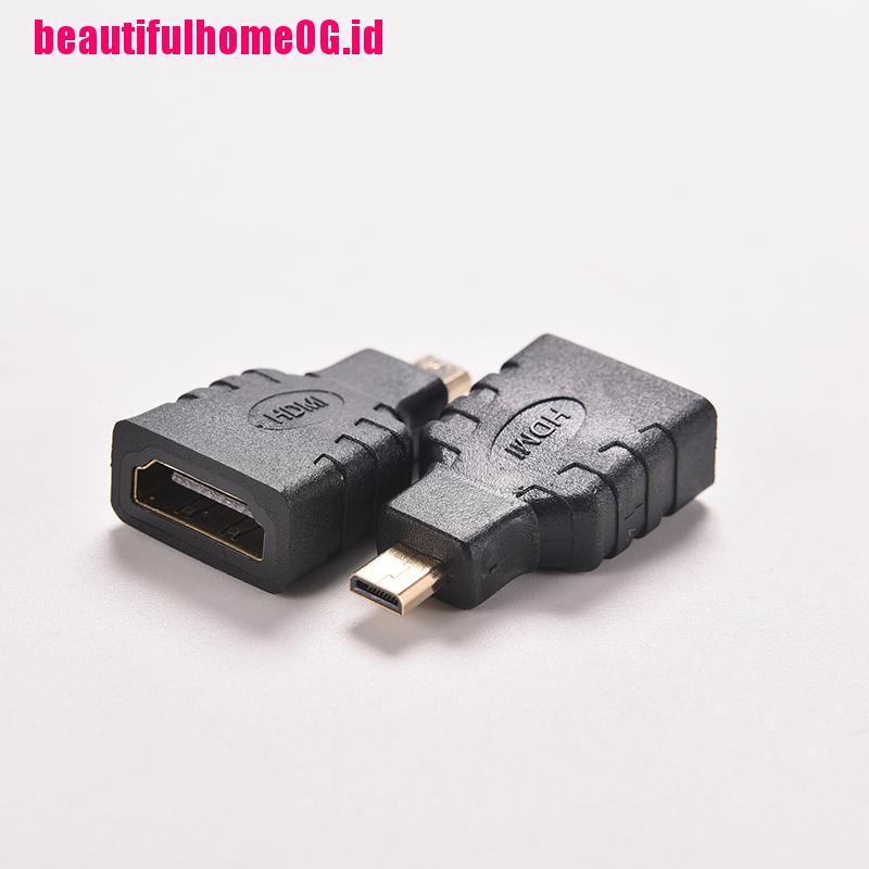 Adapter Konektor Micro Hdmi Tipe D Male Ke Hdmi Female