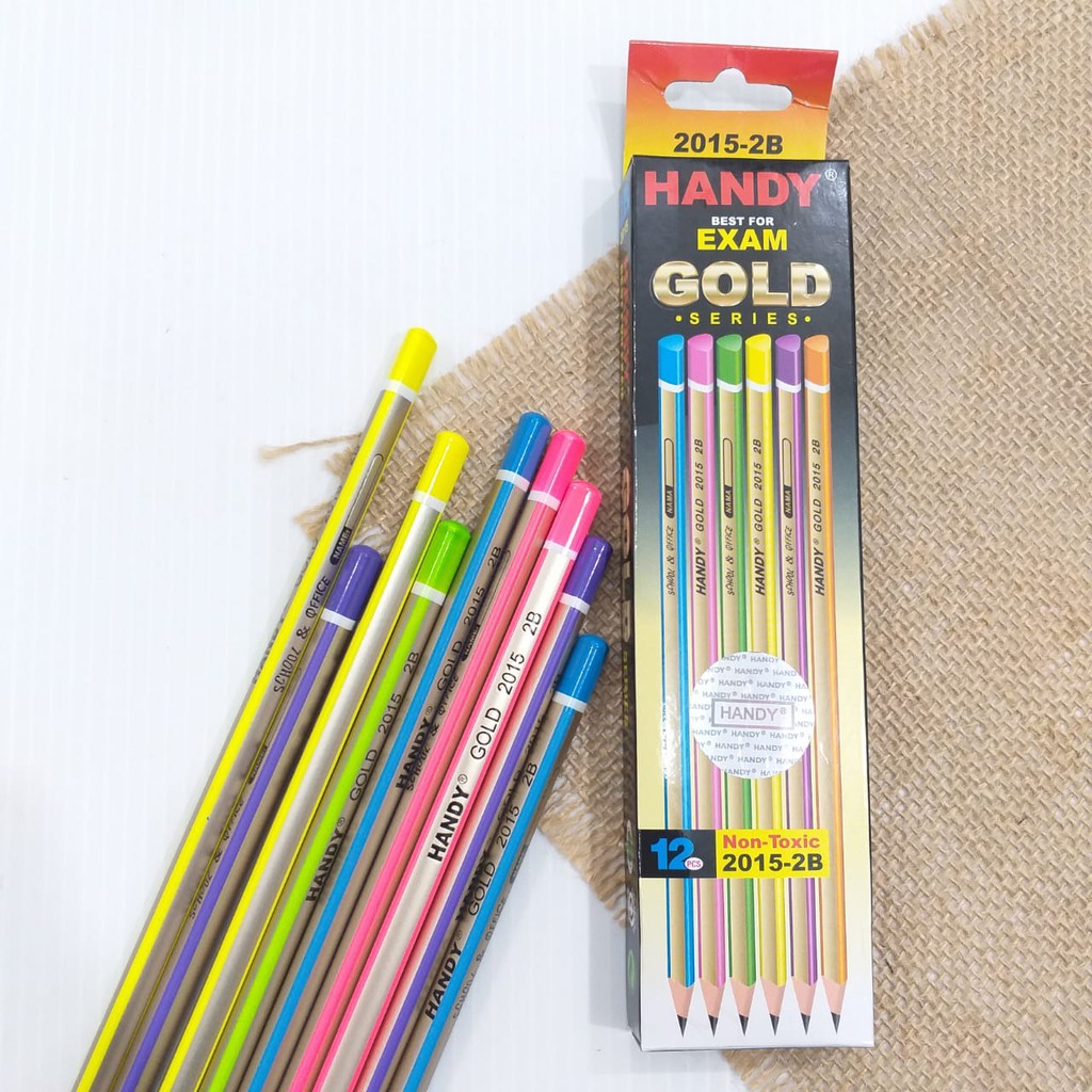 

PENSIL MURAH/PENSIL RAUTAN 2B 2015 HANDY GOLD PERPAK