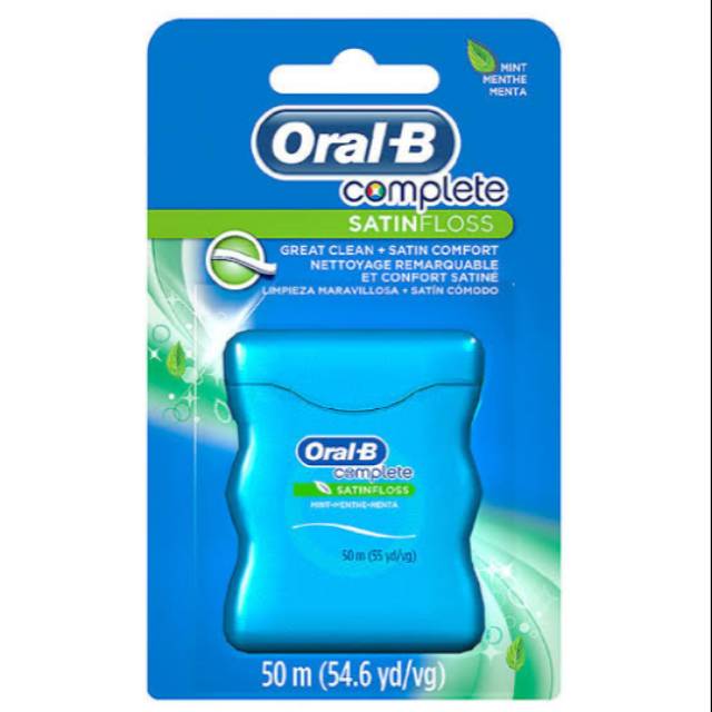 Oral B SATIN FLOSS 50m Dental Floss Benang Gigi Oral B