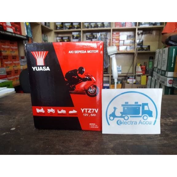 Aki Motor Yamaha Nmax YTZ7V Yuasa Accu Kering S L595 S L Motor