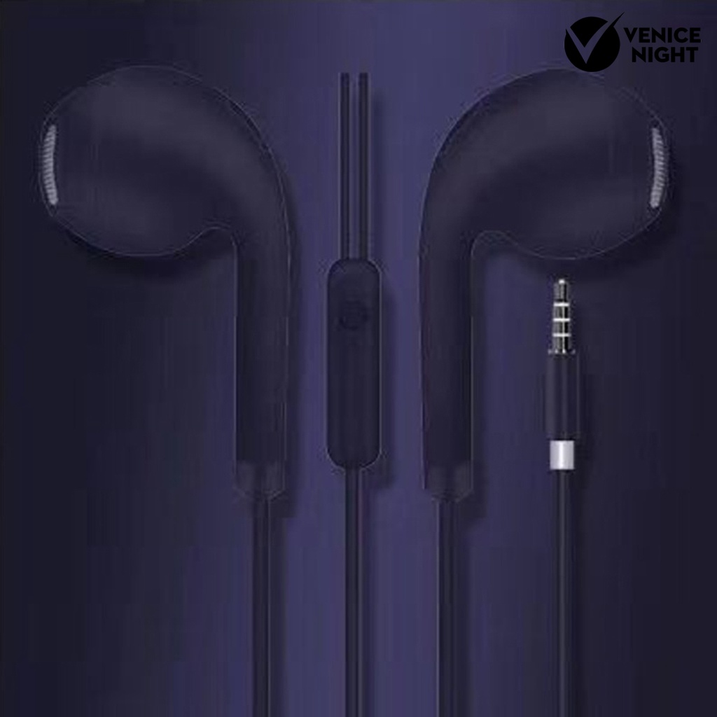 (VNEP) (Berkabel) U19 Macaron Headset Earphone Musik Stereo Universal 1.2m Dengan Mic