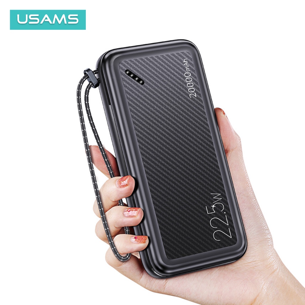 USAMS PB60 Powerbank Fast Charging 20000mAh 22.5W QC3.0 PD