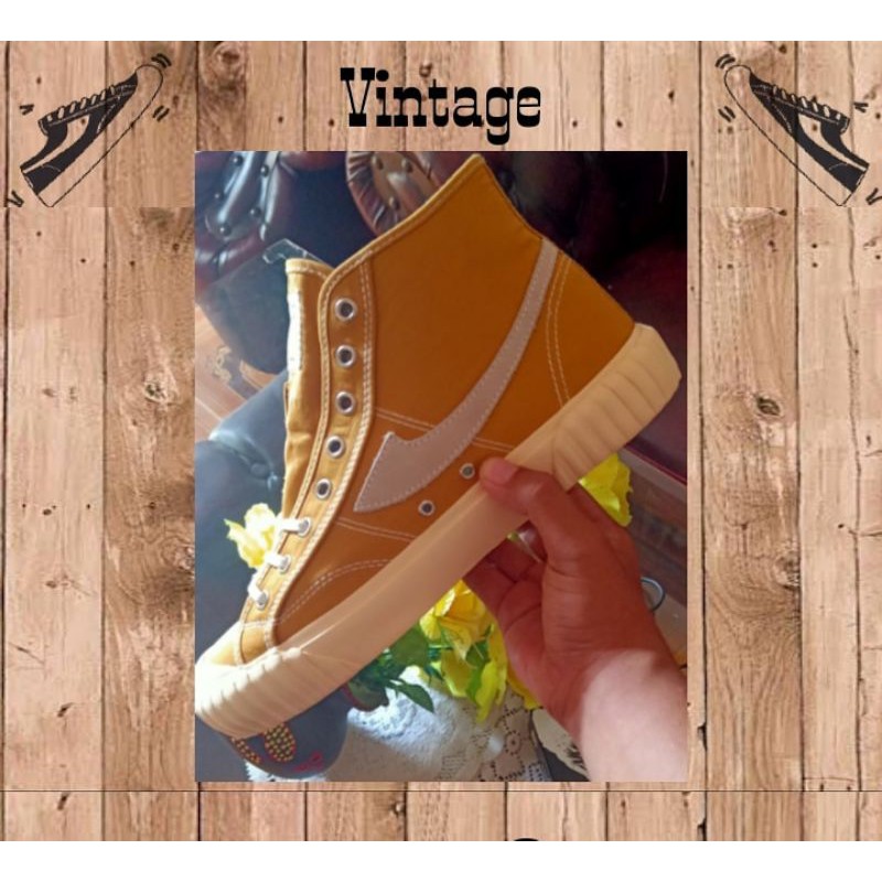 sepatu compass Vintage 98 hi mustard
