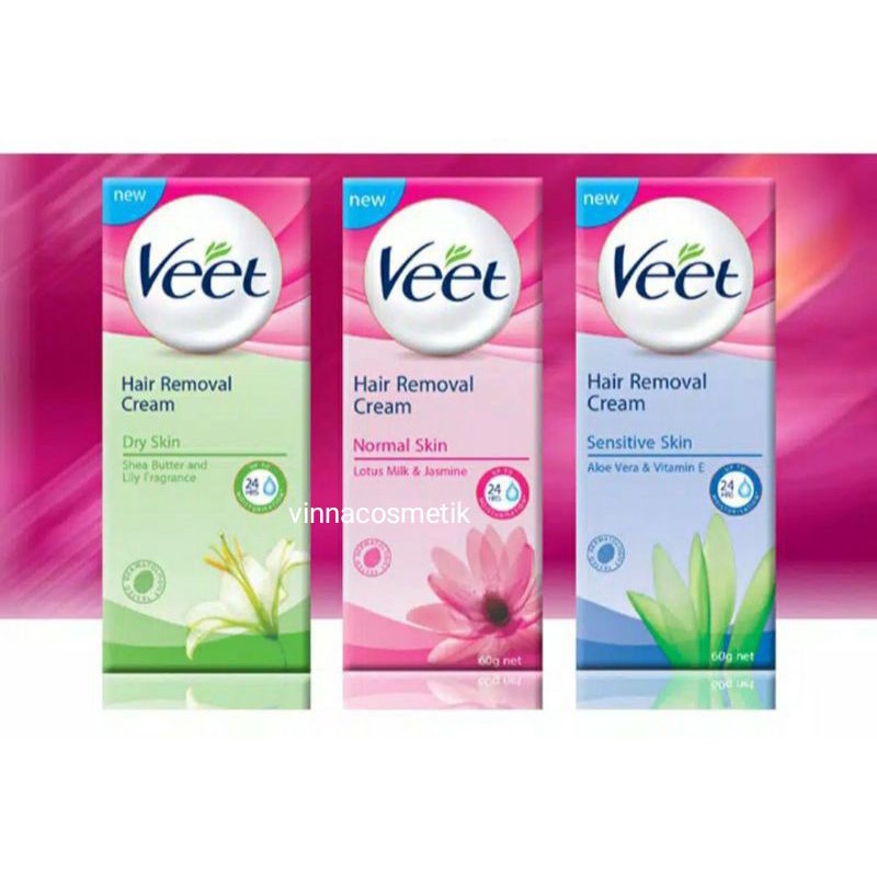 VEET HAIR REMOVAL CREAM ISI 25 GR &amp; 60 GR ORIGINAL 100%~ASLI