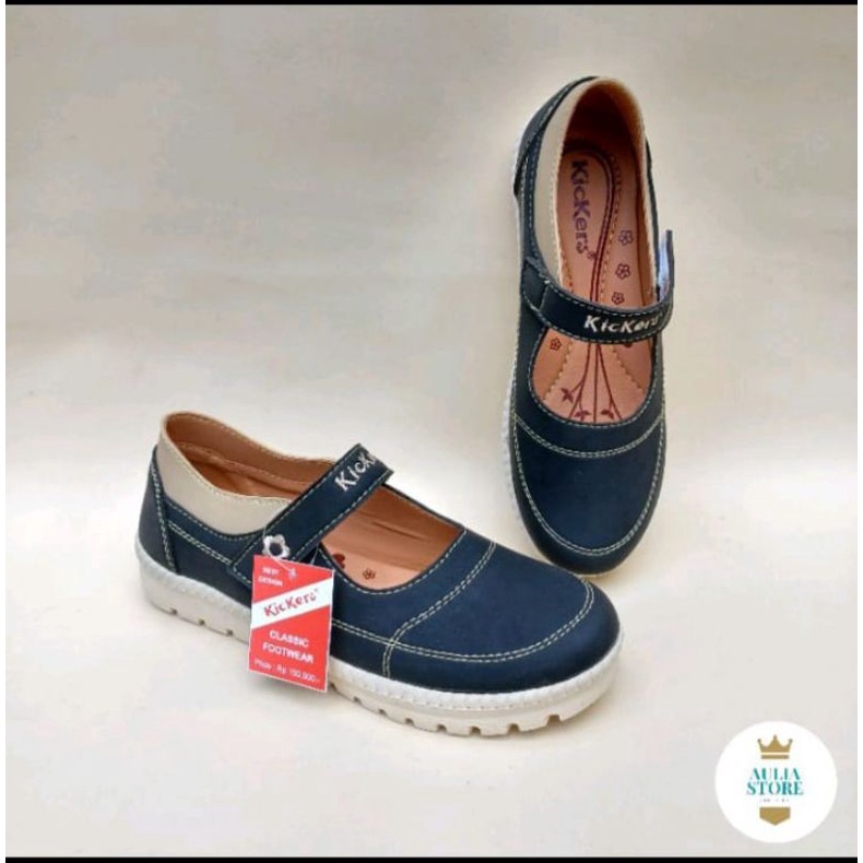 Sepatu kickers wanita  big size 41_45 murah Au37