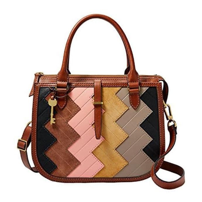 YUK BELI FOSSIL RYDER SATCHEL PATCHWORK AUTHENTIC ORIGINAL TAS WANITA ORI MURAH KEBURU HABIS..