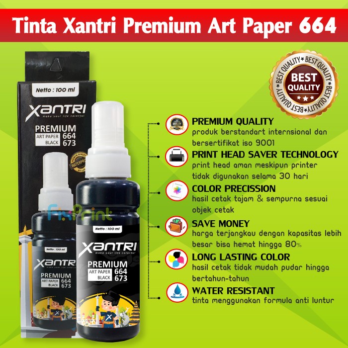 Tinta ARTPAPER XANTRI EPSN 664 L110 L120 L210 L220 L300 L310 L350 L121